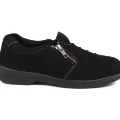 Extra Wide Fit Leather Shoes - Black