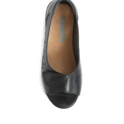 Extra-Wide Fit Leather Shoes - Black