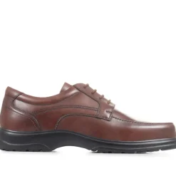 Extra Wide Fit Leather Shoes - Brown