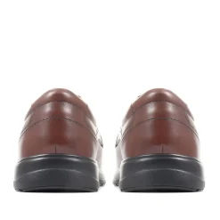 Extra Wide Fit Leather Shoes - Brown
