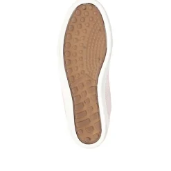 Extra Wide Fit Leather Trainers - Light Pink
