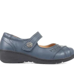 Extra Wide Fit Mary-Janes - Navy