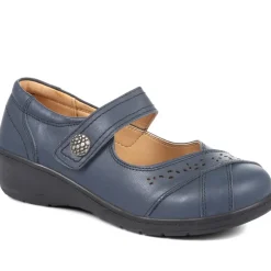 Extra Wide Fit Mary-Janes - Navy