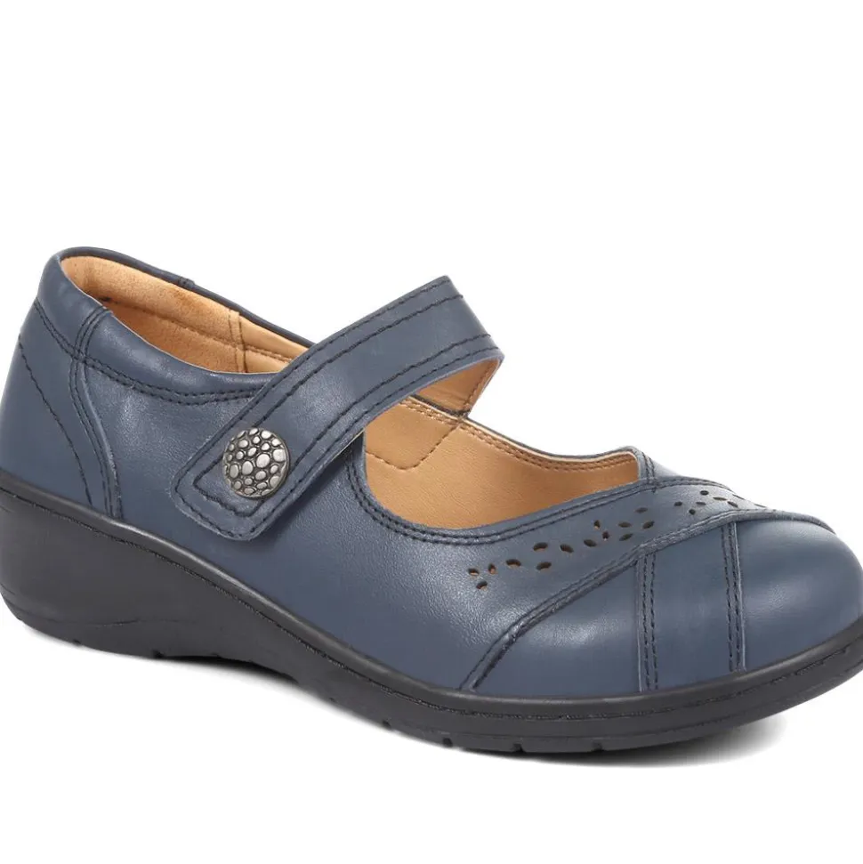 Extra Wide Fit Mary-Janes - Navy