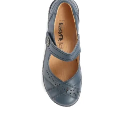 Extra Wide Fit Mary-Janes - Navy