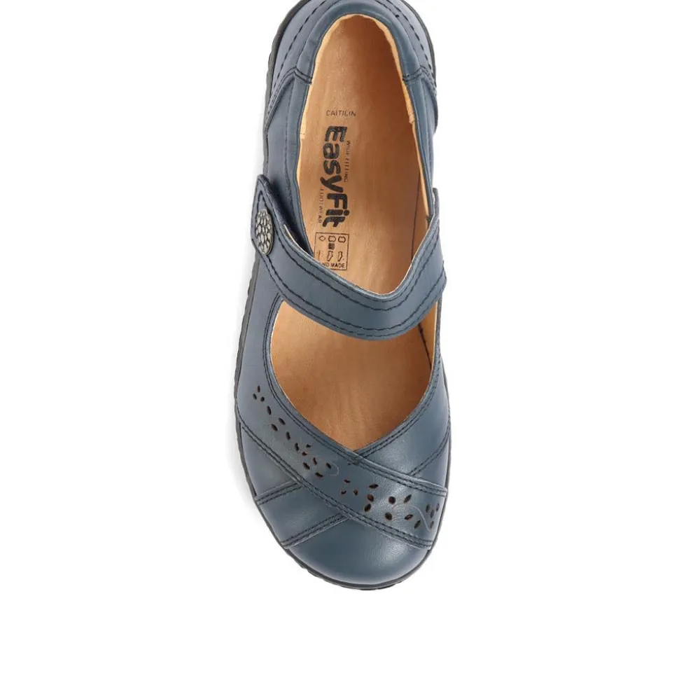 Extra Wide Fit Mary-Janes - Navy