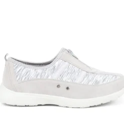 Extra-Wide Fit Memory Foam Trainers - Grey Multi