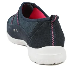 Extra-Wide Fit Memory Foam Trainers - Navy