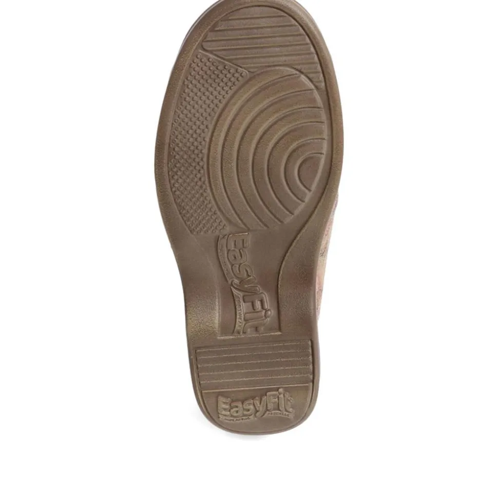 Extra Wide Fit Sandals - Beige Multi
