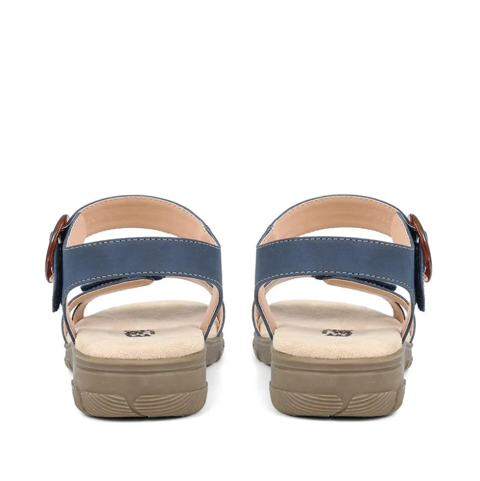 Extra-Wide Fit Sandals - Navy