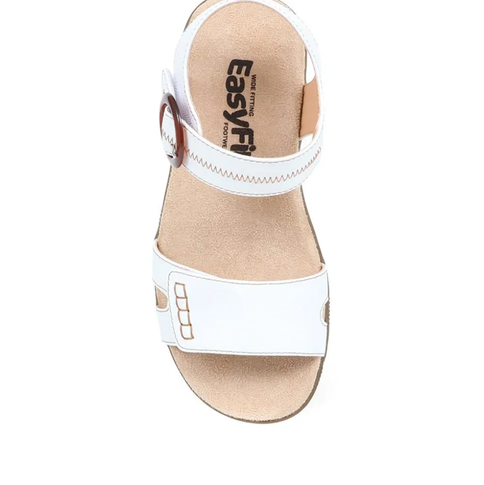 Extra-Wide Fit Sandals - White