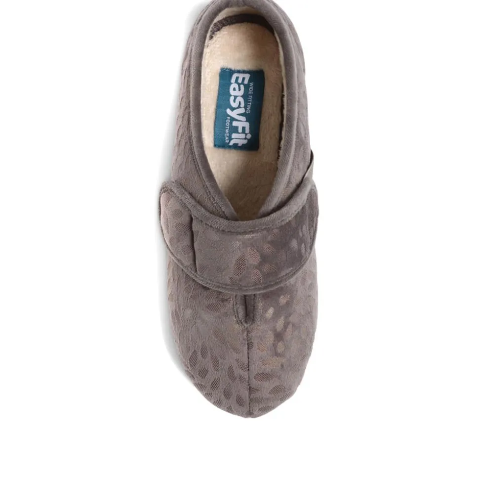 Extra-Wide Fit Slippers - Grey