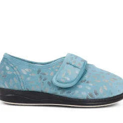 Extra-Wide Fit Slippers - Teal