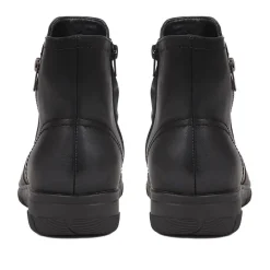 Extra-Wide Fit Smart Ankle Boots - Black
