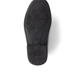 Extra Wide Fit Smart Leather Slip-Ons - Black