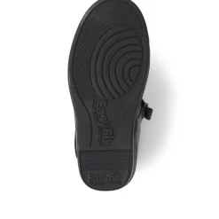 Extra Wide Fit Touch Fasten Leather Mary Janes - Navy
