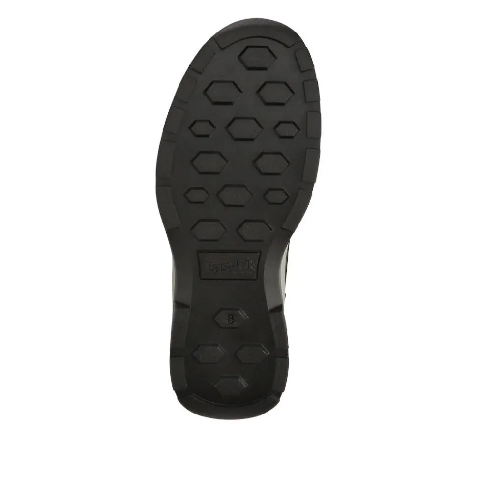 Extra-Wide Leather Casual Shoes - Navy