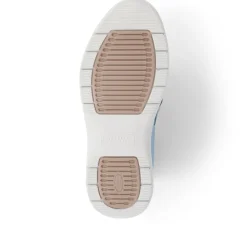 Extra-Wide Leather Mary Janes - Blue