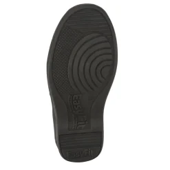 Extra-Wide Leather Mary Janes - Navy