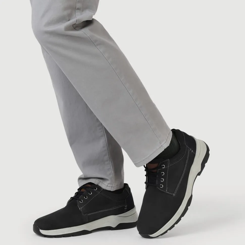Extra-Wide Lightweight Lace-Up Shoes - Navy