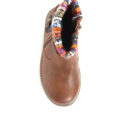 Extra Wide Plus Ankle Boots - Tan