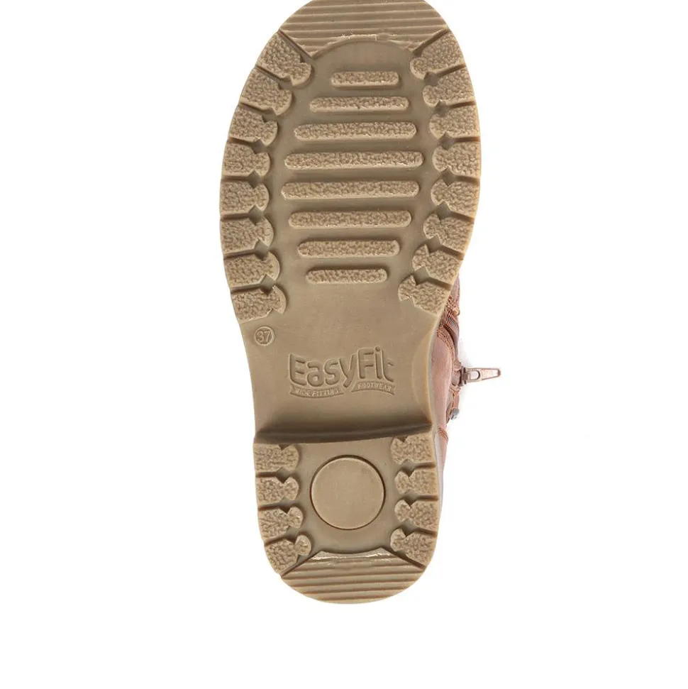 Extra Wide Plus Ankle Boots - Tan