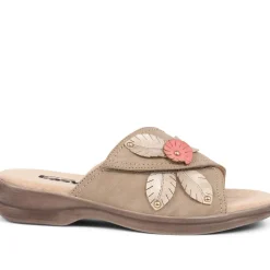 Extra-Wide Slip-On Mules - Natural