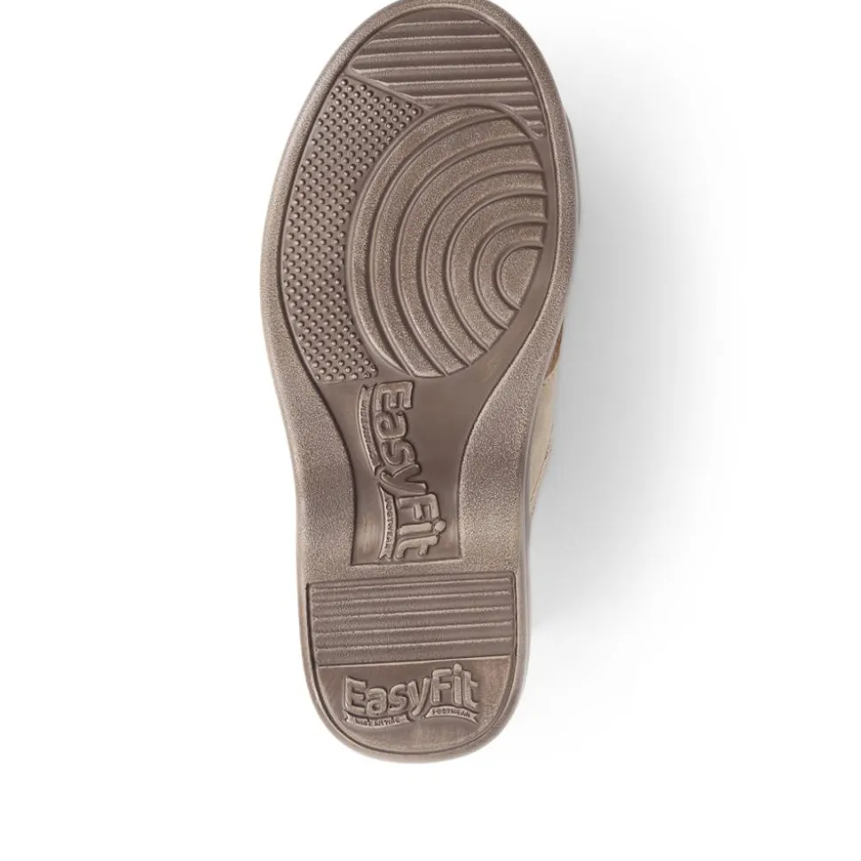 Extra-Wide Slip-On Mules - Natural