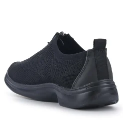 Extra-Wide Slip-On Shoes - Black