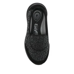 Extra-Wide Slip-On Shoes - Black