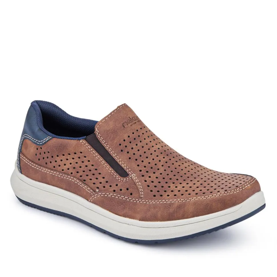 Extra-Wide Slip-On Shoes - Brown