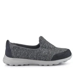 Extra-Wide Slip-On Shoes - Charcoal