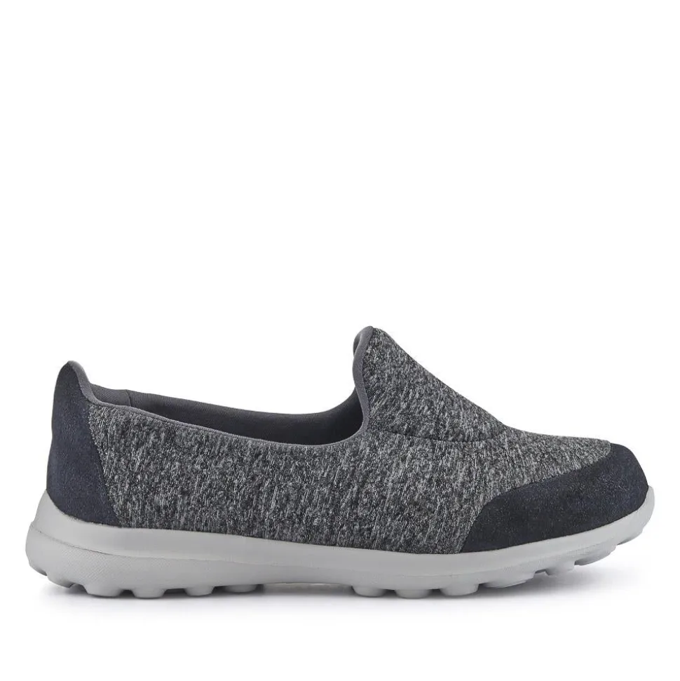 Extra-Wide Slip-On Shoes - Charcoal