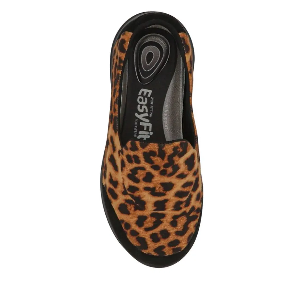 Extra-Wide Slip-On Shoes - Leopard