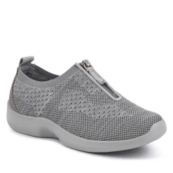Extra-Wide Slip-On Shoes - Light Grey