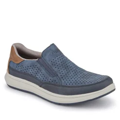 Extra-Wide Slip-On Shoes - Navy