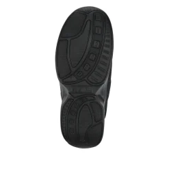 Extra-Wide Touch-Fasten Monk Shoes - Black-Black