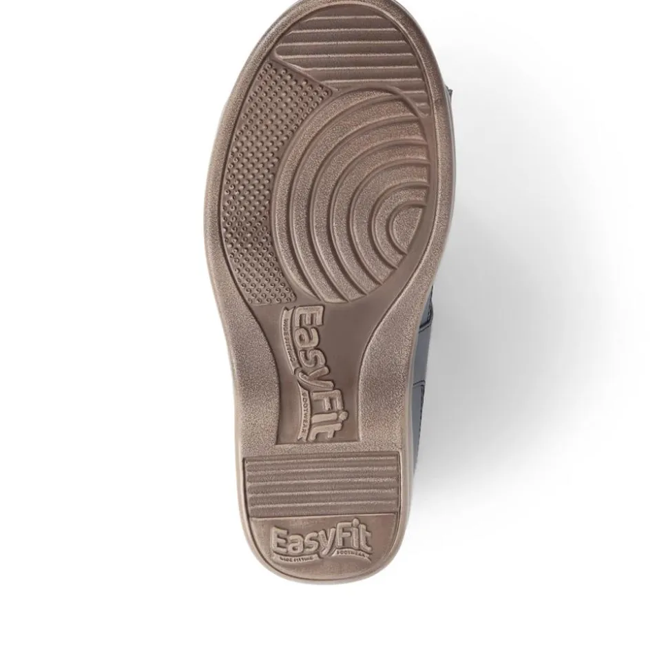 Extra-Wide Touch-Fasten Sandals - Navy