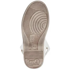 Extra-Wide Touch-Fasten Sandals - White