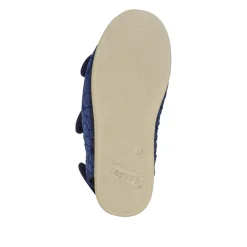 Extra-Wide Water-Resistant Slippers - Navy