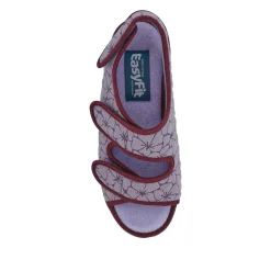 Extra-Wide Water-Resistant Slippers - Purple