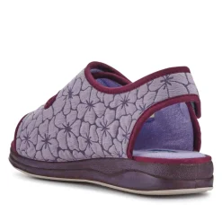 Extra-Wide Water-Resistant Slippers - Purple