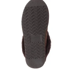 Fabiola Faux-Fur Slippers - Chocolate