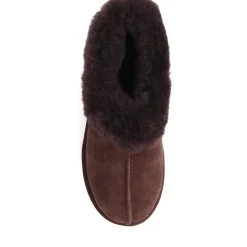 Fabiola Faux-Fur Slippers - Chocolate