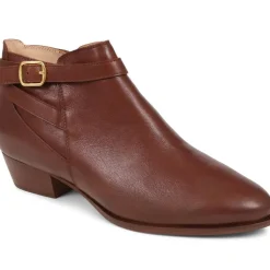 Fairlop Leather Heeled Ankle Boots - Tan