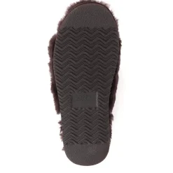 Falonda Faux-Fur Slippers - Chocolate