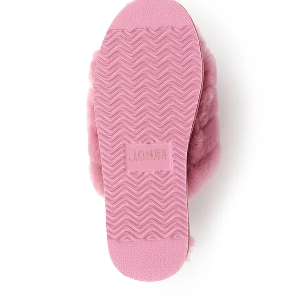 Falonda Faux-Fur Slippers - Pink