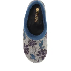 Faux-Fur Full Slippers - Navy