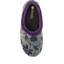 Faux-Fur Full Slippers - Purple