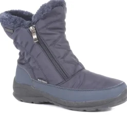 Faux Fur Lined Weather Boot - Navy